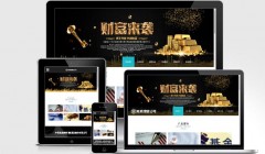 响应式金融理财管理公司网站